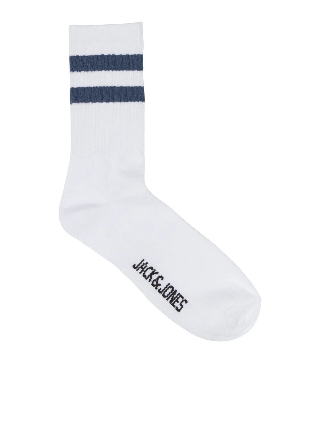 Jack & Jones heren sportsokken katoen - wit-Streep - Witte sokken heren
