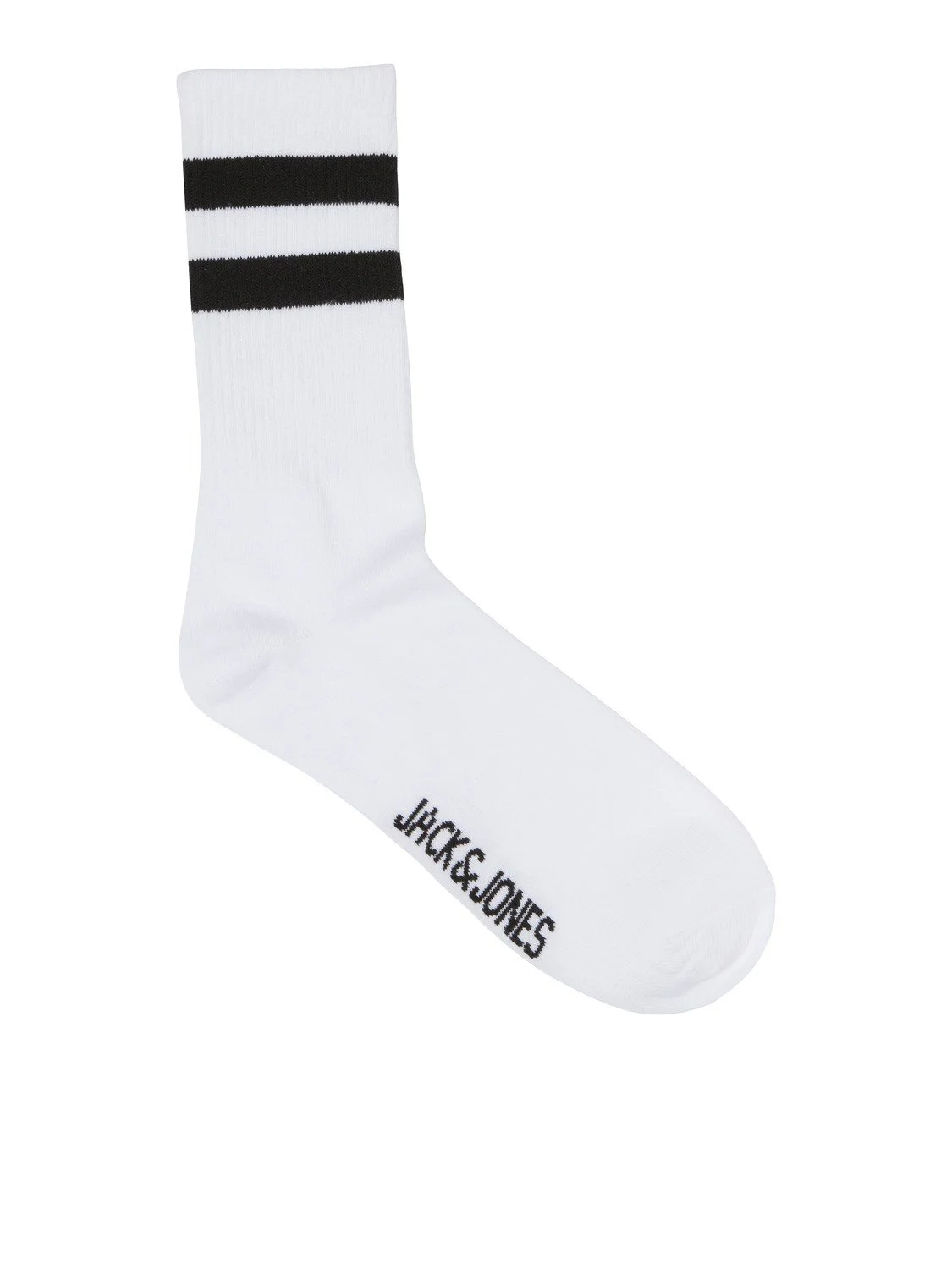 Jack & Jones heren sportsokken katoen - wit-Streep - Witte sokken heren