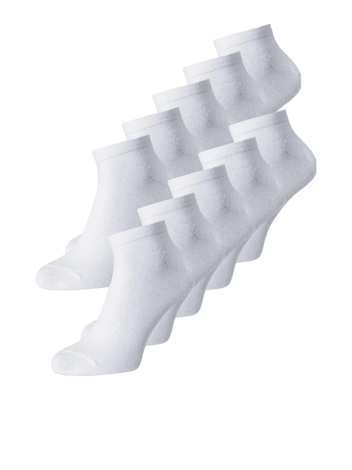 Jack & Jones 10-Pack sneaker sokken heren katoen - Voordeelverpakking enkelsokken - Multipack