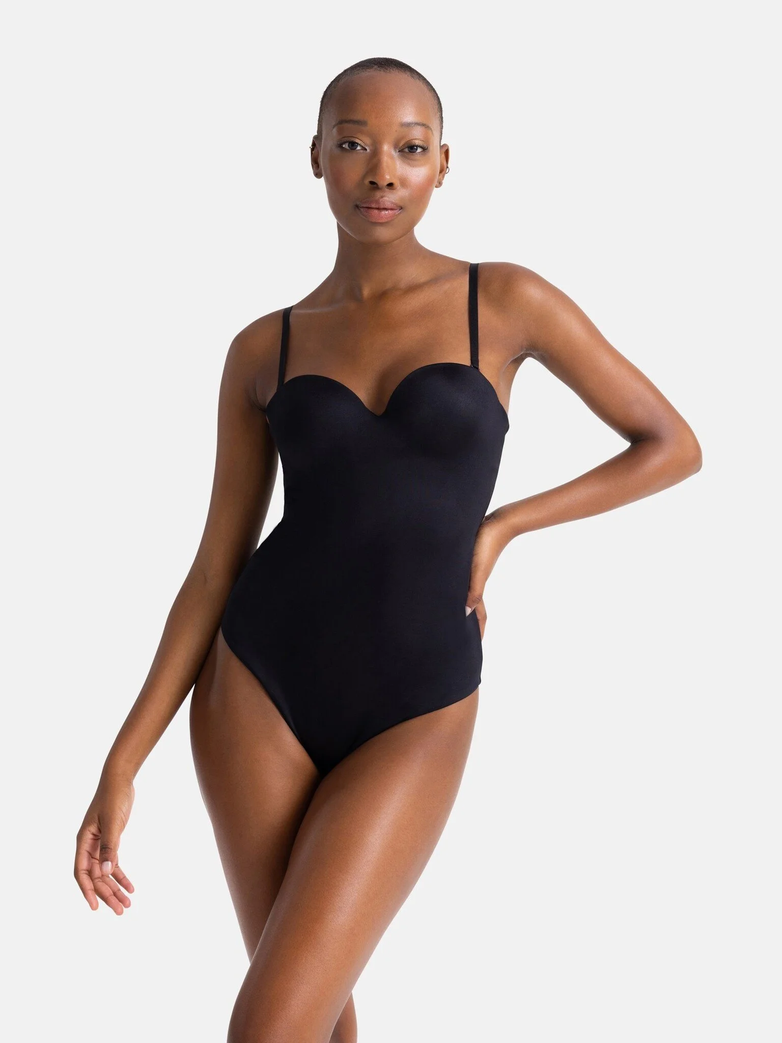 Dorina Strapless corrigerende body dames naadloos - Sublime Sculpt - Shapewear bodysuit met spaghetti bandjes