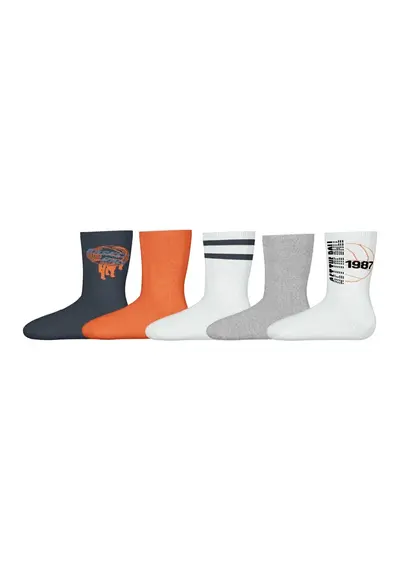 Name it 5-paar kindersokken - Basketbal Name it 5-paar kindersokken - Basketbal