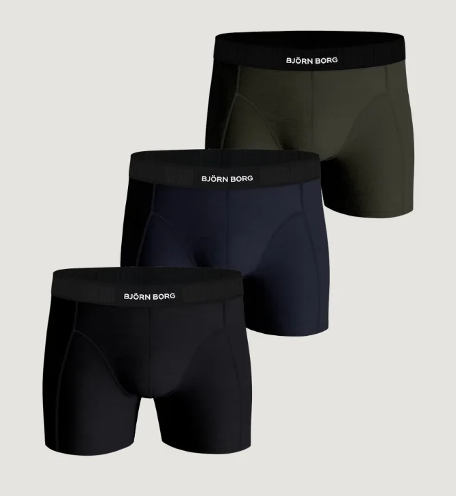 Bjorn Borg 3-pack heren boxershorts Premium Biologisch katoenen heren onderbroeken
