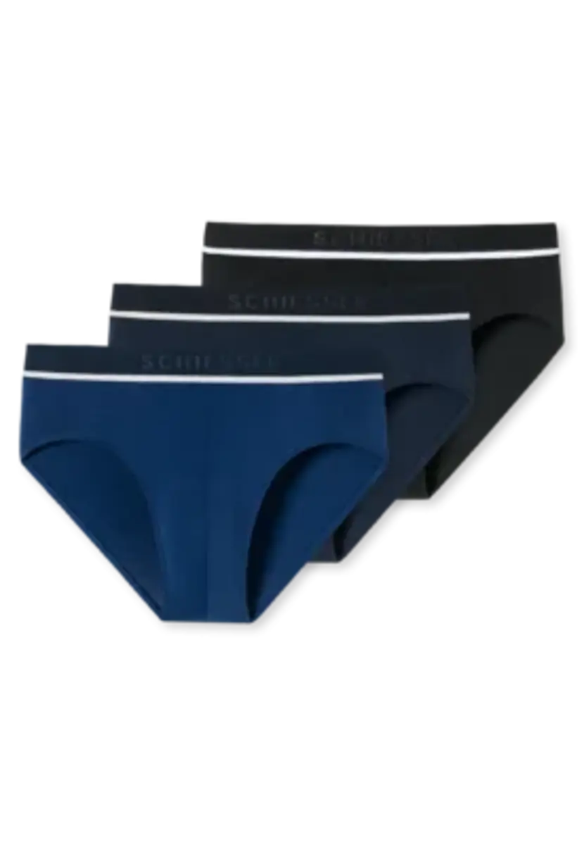 Schiesser 3-pack heren Heup slip 95/5 - Biologisch katoenen midi heren onderbroeken - Schiesser ondergoed heren