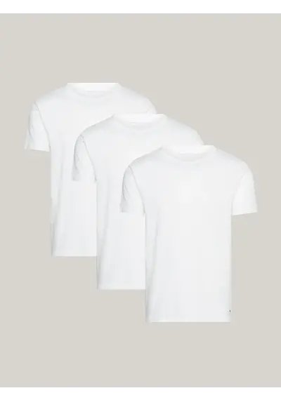Tommy Hilfiger Stretch T-Shirt 3-pak - Elastisch katoen Tommy Hilfiger Stretch T-Shirt 3-pak - Elastisch katoen