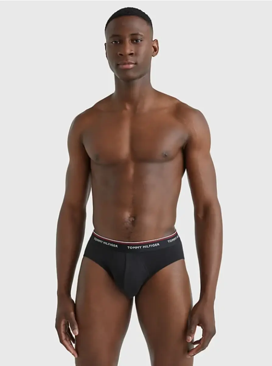 Tommy Hilfiger 3-Pack Heren slips - Hip Brief - Heup heren onderbroeken elastisch katoen Tommy Hilfiger 3-Pack Heren slips - Hip Brief - Heup heren onderbroeken elastisch katoen