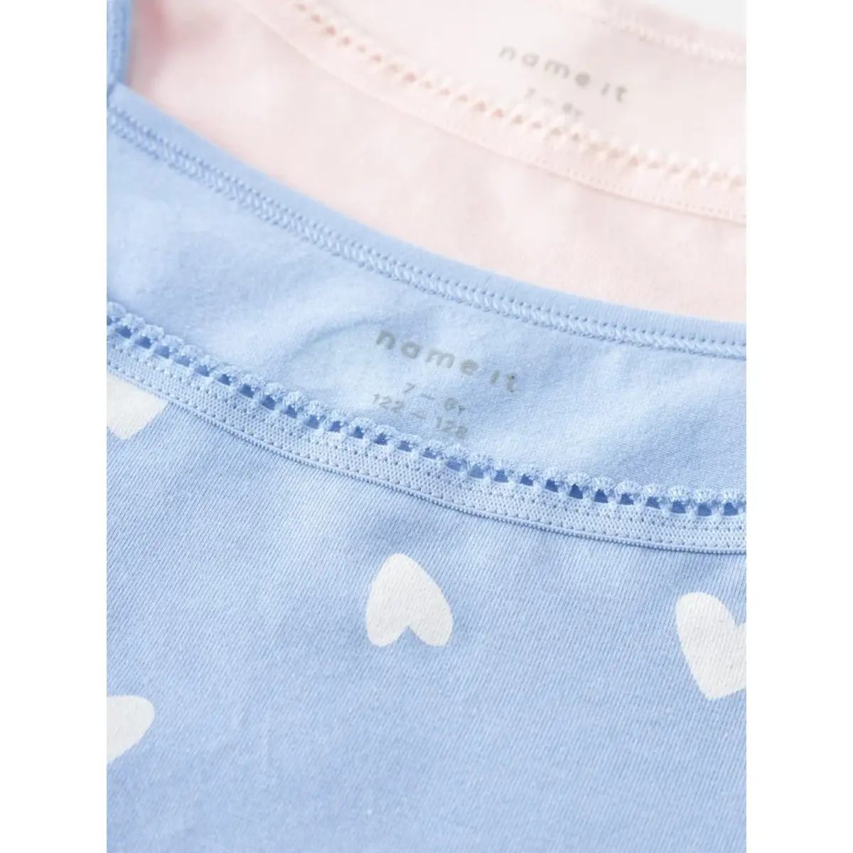 Name it 2-pak meisjes hemdjes - Serenity Heart - Katoenen kinder onderhemden Name it 2-pak meisjes hemdjes - Serenity Heart - Katoenen kinder onderhemden