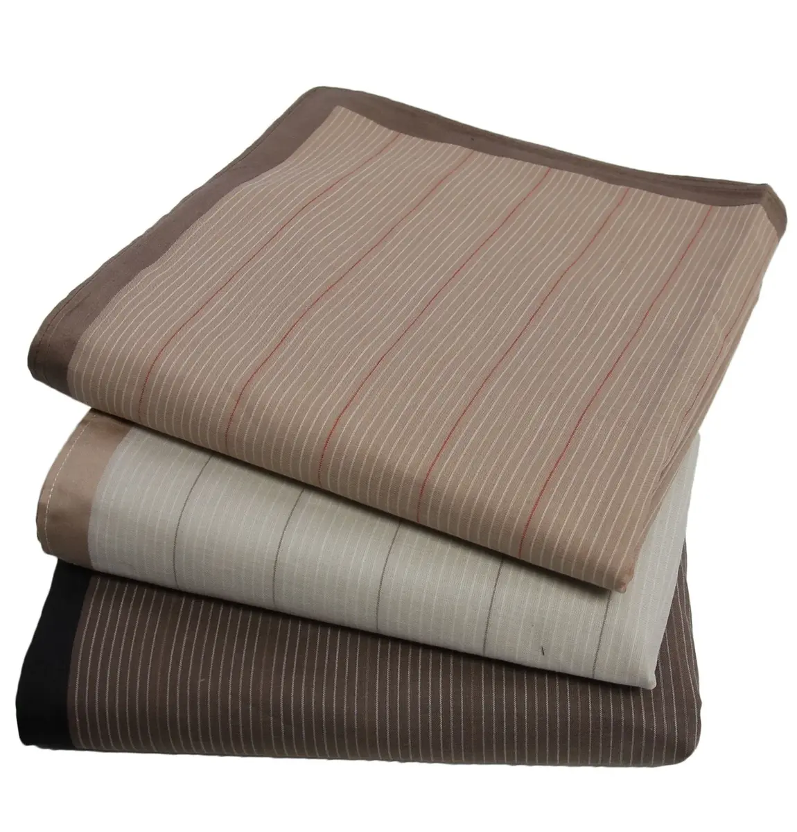 Tiseco 12 stuks - Dames zakdoeken - Vintage club - katoenen stoffen zakdoeken bruin