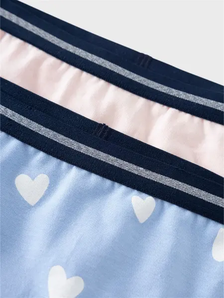 Name it meisjes shorts 2-pak - Serenity - Meisjes hipsters onderbroeken - Organisch katoen Name it meisjes shorts 2-pak - Serenity - Meisjes hipsters onderbroeken - Organisch katoen