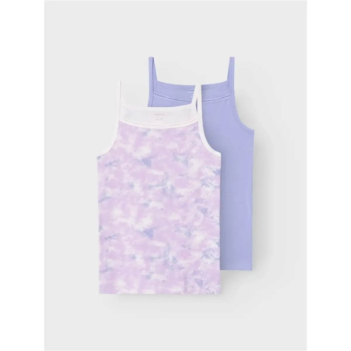 Name it 2-pak meisjes hemdjes - Calcite - Kinder onderhemd maat 116