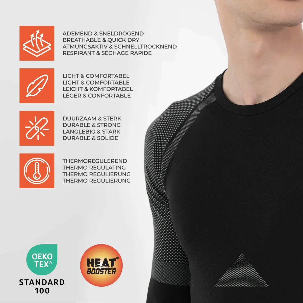 Heat Booster Thermoset heren - Techno - Sport thermisch ondergoed
