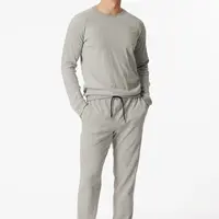 Schiesser heren pyjama Badstof - 180279 - Grijs