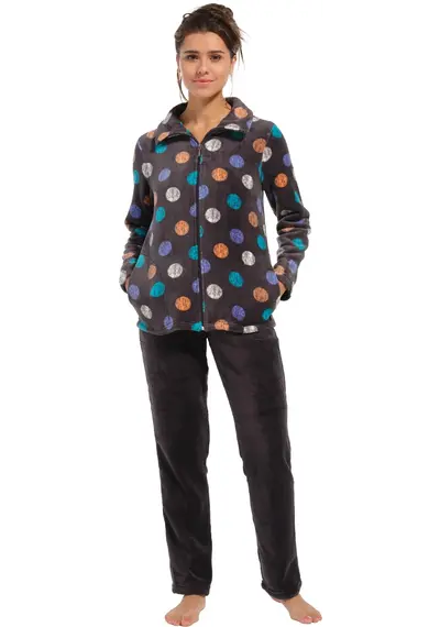 Rebelle dames huispak - Fleece - Coloured Dots Rebelle dames huispak - Fleece - Coloured Dots