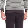 Pastunette Badstof Heren pyjama - Grey Stripes