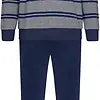 Pastunette Badstof Heren pyjama - Blue Stripes