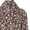 Irresistible dames badjas fleece - Bruine Panter