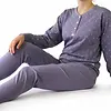 Tenderness dames pyjama Fleece  - Winter Purple