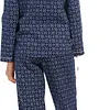 Pastunette dames pyjama Flanel - Modern Blue