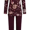 Ringella dames pyjama lange mouw - Winter Flower