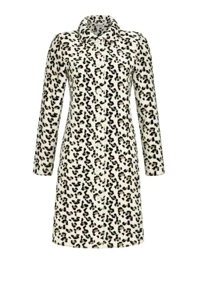 Ringella Fleece badjas dames - Panter Ringella Fleece badjas dames - Panter