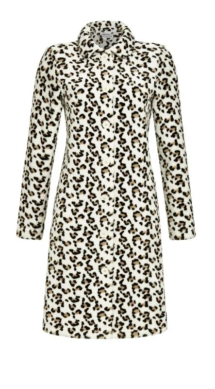 Ringella Fleece badjas dames - Panter