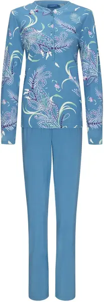 Pastunette dames pyjama - Blue Flower - katoenen pyjama maat 36 Pastunette dames pyjama - Blue Flower - katoenen pyjama maat 36
