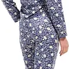 Pastunette dames Pyjama Satijn - Blue Flower