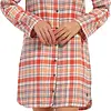 Rebelle Nachthemd dames flanel - Orange