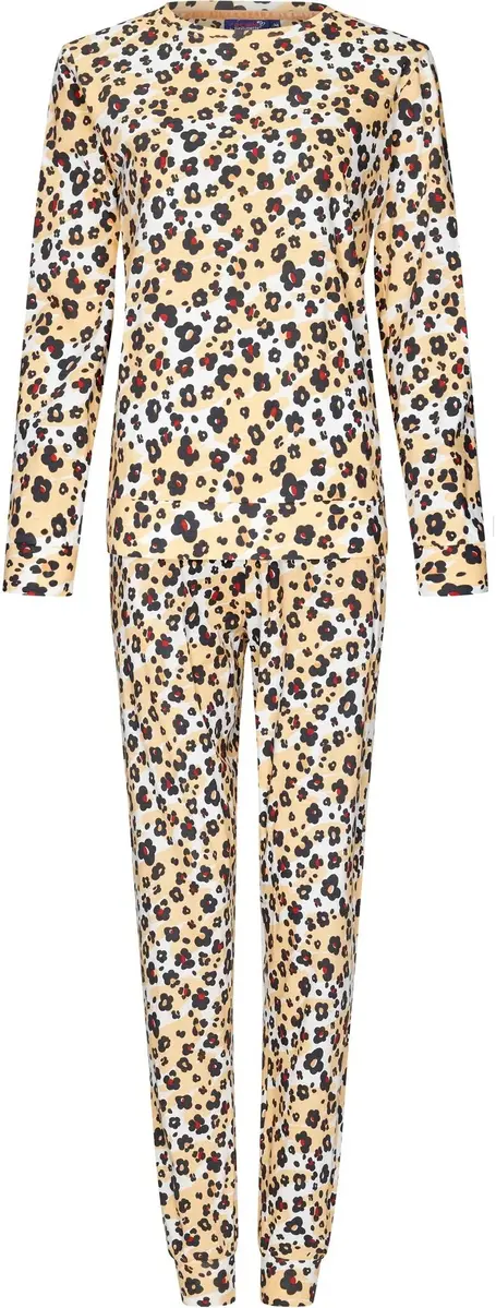 Rebelle dames pyjama - Yellow Panter - 100% katoenen panter pyjama Rebelle dames pyjama - Yellow Panter - 100% katoenen panter pyjama