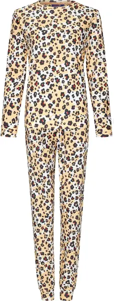 Rebelle dames pyjama - Yellow Panter - 100% katoenen panter pyjama Rebelle dames pyjama - Yellow Panter - 100% katoenen panter pyjama