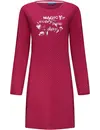 Pastunette dames nachthemd Lange mouw - ''Magic every new day'' - 100% katoen