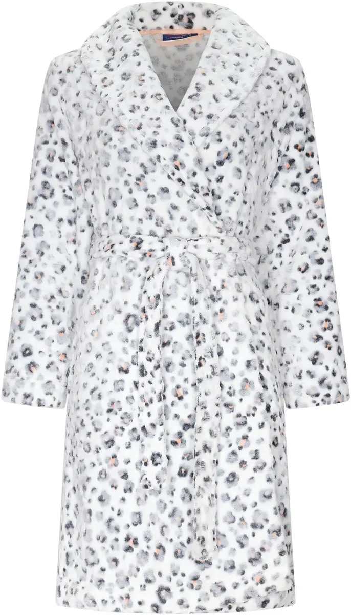 Rebelle dames Badjas Fleece ''Panter'' - Warme ochtendjas Rebelle dames Badjas Fleece ''Panter'' - Warme ochtendjas