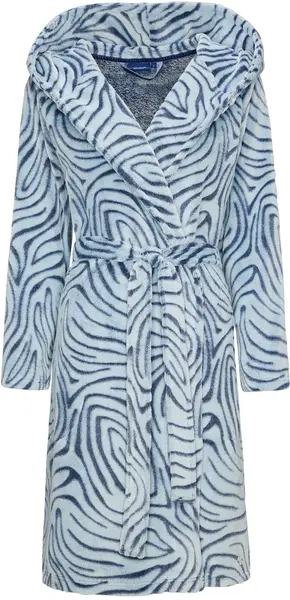 Pastunette dames fleece Badjas ''Zebra'' - Warme ochtendjas - Maat XXL Pastunette dames fleece Badjas ''Zebra'' - Warme ochtendjas - Maat XXL