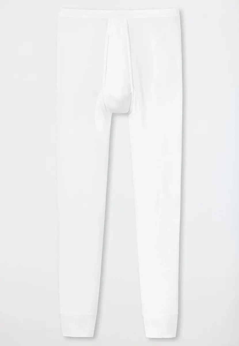 Schiesser lange onderbroek heren - Feinrip met gulp - 100% katoenen heren pantalon met sluiting Schiesser lange onderbroek heren - Feinrip met gulp - 100% katoenen heren pantalon met sluiting