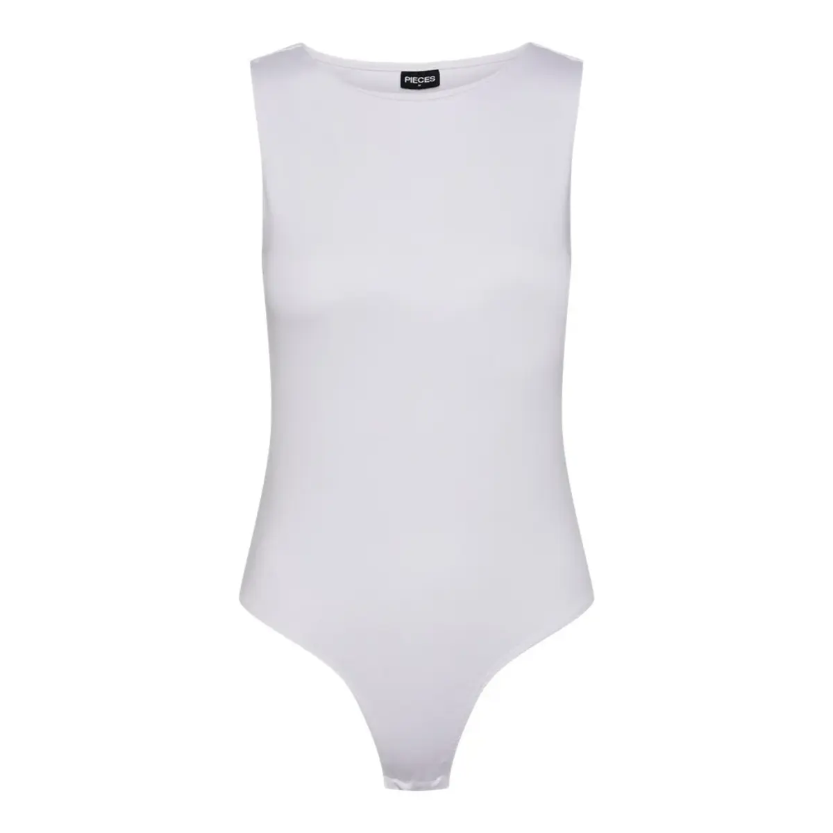 Pieces body hoge hals - Neja - Bodysuit mouwloos - Body zonder mouwen - Naadloos - witte body - zwarte body