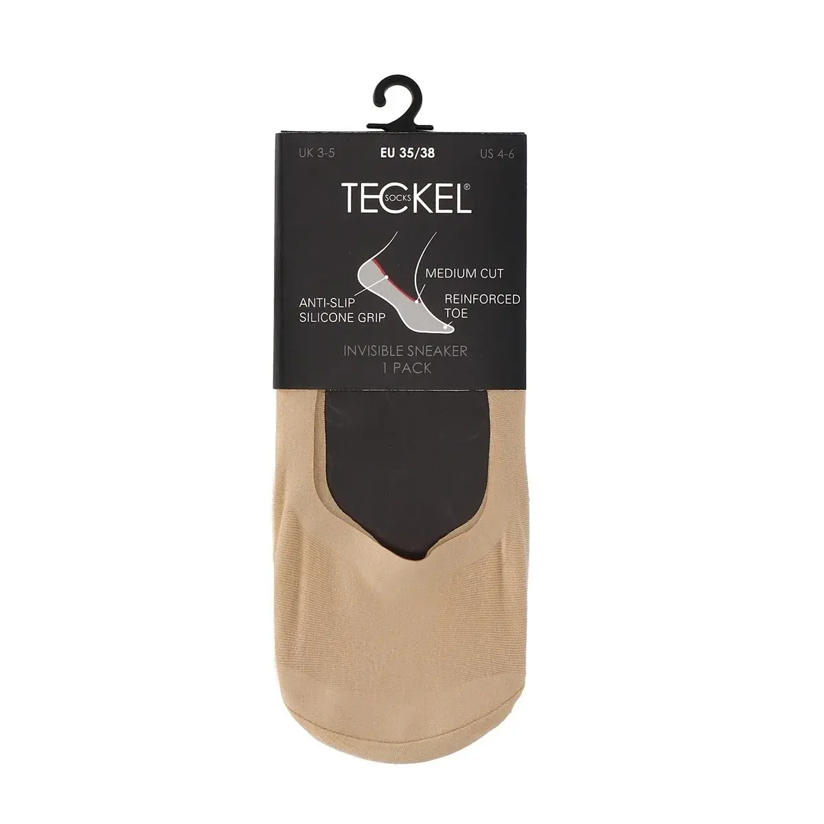 Teckel 1-paar onzichtbare Footies - Kousenvoetjes met siliconen randje - Extra lage sneakersokken Teckel 1-paar onzichtbare Footies - Kousenvoetjes met siliconen randje - Extra lage sneakersokken