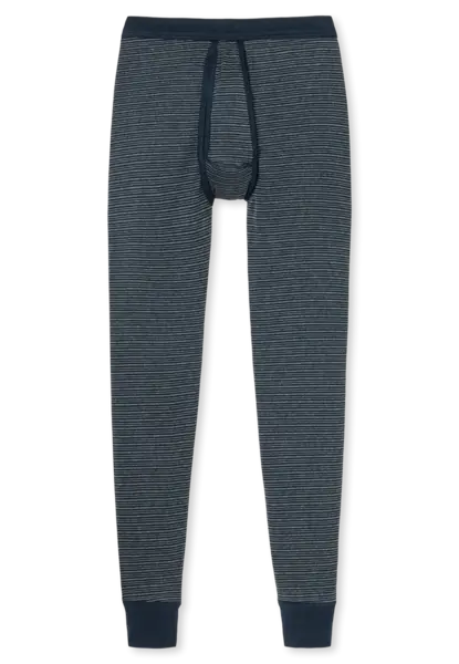 Schiesser heren Onderbroek lang met gulp - Katoen - 100% katoenen pantalon met sluiting donkerblauw Schiesser heren Onderbroek lang met gulp - Katoen - 100% katoenen pantalon met sluiting donkerblauw