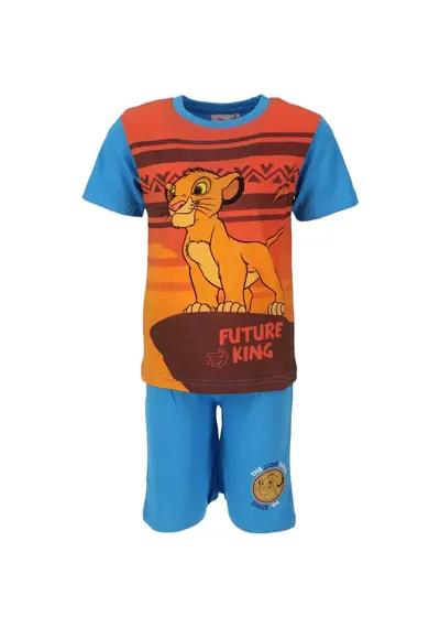 Lion King jongens shortama Samba - Disney - Blauw Lion King jongens shortama Samba - Disney - Blauw