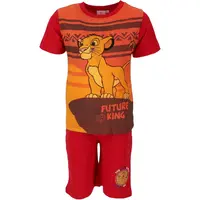 Lion King jongens shortama Samba - Disney - Rood Lion King jongens shortama Samba - Disney - Rood
