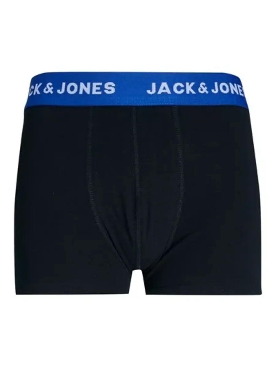 Jack & Jones 5-pack jongens boxershorts - Surf the web - Katoenen jongens onderbroeken - Blauw en zwart