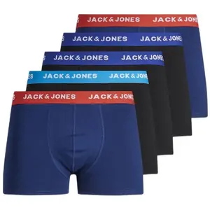 Jack & Jones 5-pack jongens boxershorts - Surf the web - Katoenen jongens onderbroeken - Blauw en zwart Jack & Jones 5-pack jongens boxershorts - Surf the web - Katoenen jongens onderbroeken - Blauw en zwart
