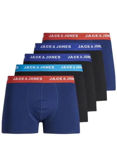 Jack & Jones 5-pack jongens boxershorts - Surf the web Jack & Jones 5-pack jongens boxershorts - Surf the web