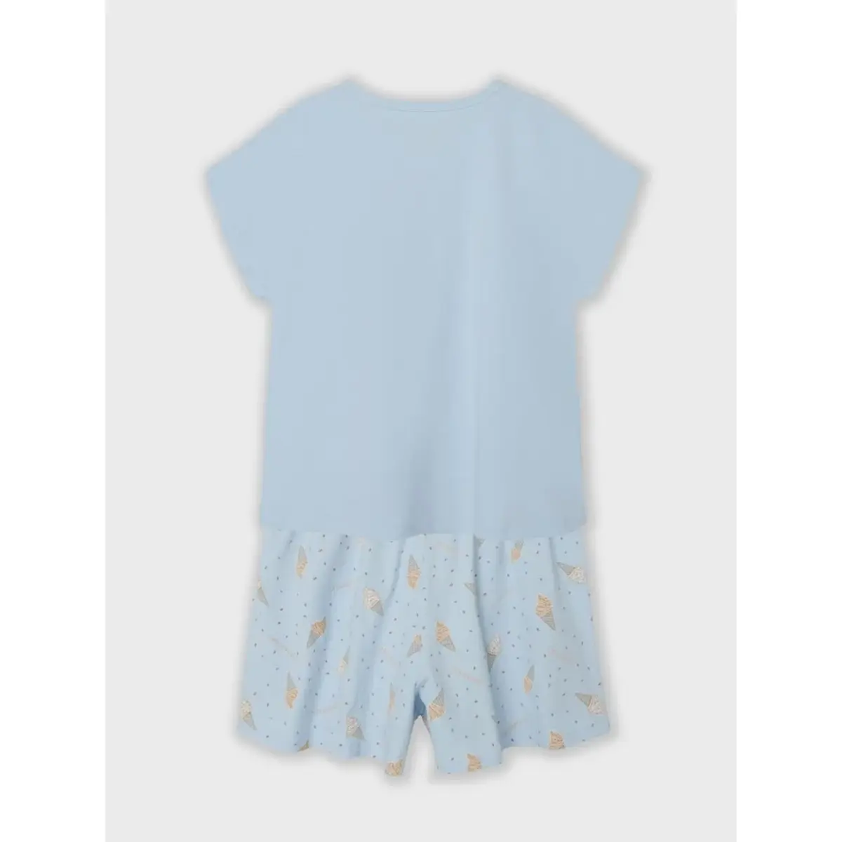 Name-It meisjes shortama - Icecream - Katoenen zomer pyjama korte broek
