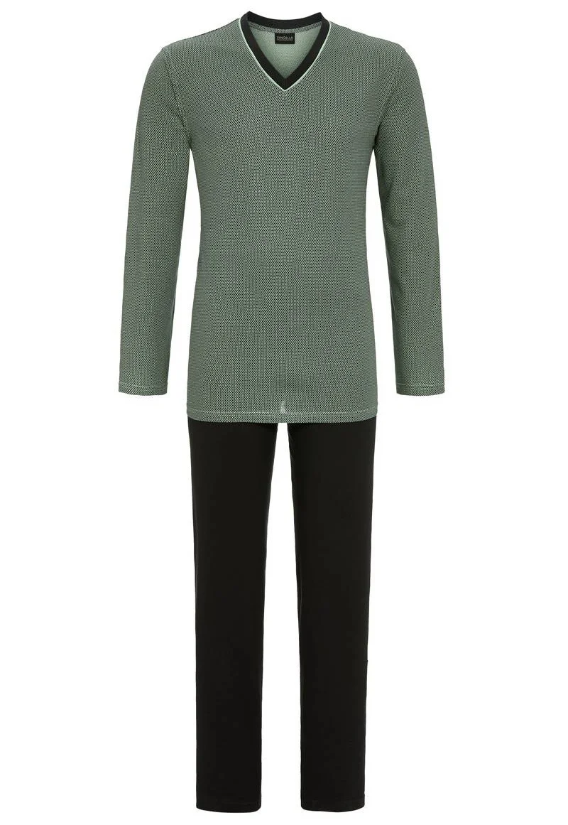 Ringella heren pyjama met - Palm springs green - Modal / katoenen pyjama