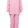 Lunatex badstof meisjes pyjama - 4033 - Roze