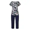 Pastunette pyjama - capri 75cm - Deluxe - Flower