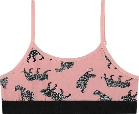 Ten Cate meisjes topje - Spaghetti bandjes - Tiger - Maat 134/140