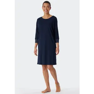 Schiesser dames nachthemd wijd model - 3/4 Mouw - Modal - Katoen Schiesser dames nachthemd wijd model - 3/4 Mouw - Modal - Katoen