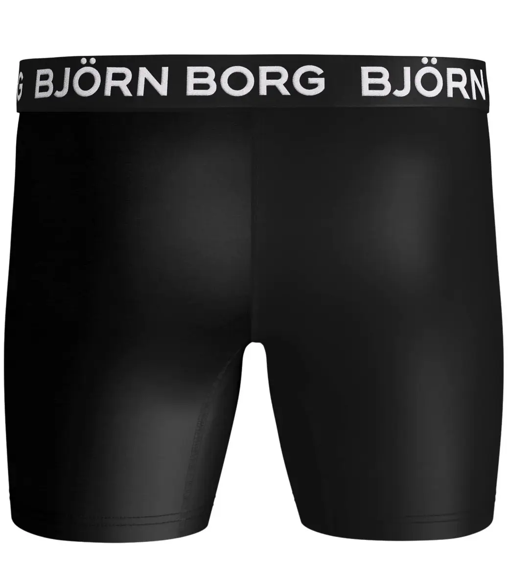 Bjorn Borg heren boxershort - Performance - Zwart microfiber ondergoed - Sport ondergoed Bjorn Borg heren boxershort - Performance - Zwart microfiber ondergoed - Sport ondergoed