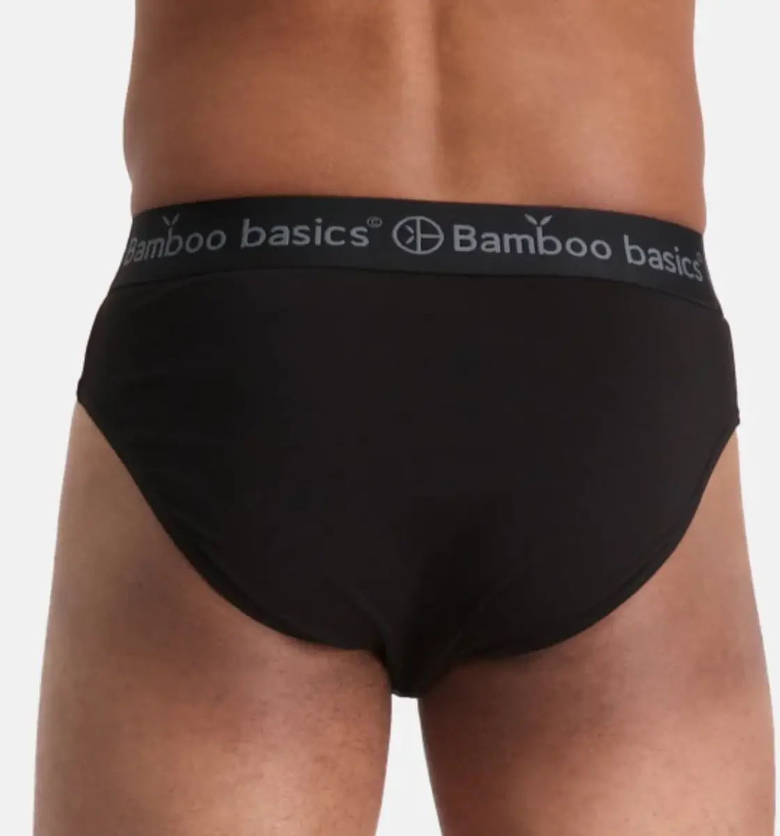 Bamboo Basics 3-pak heren slips - James - Zwart bamboe heren slip met elastische band Bamboo Basics 3-pak heren slips - James - Zwart bamboe heren slip met elastische band