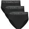 Bamboo Basics 3-pak heren slips - James - Zwart